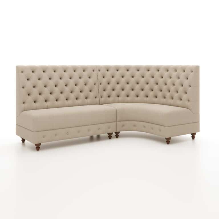 silicon serpentine banquette by Jamie Stern Furniture