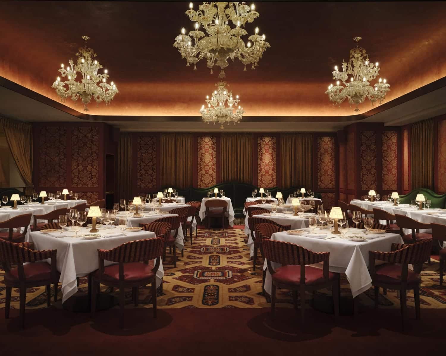ZZ's Club Restaurant | Broadloom Carpet | Jamie Stern Design